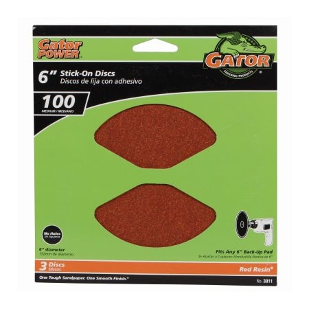 Gator Finishing 3PK 6100G AO Sand Disc 3011